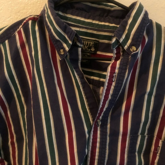 🆑⚡️ Vintage White oak striped button up long sleeve shirt - Picture 5 of 6